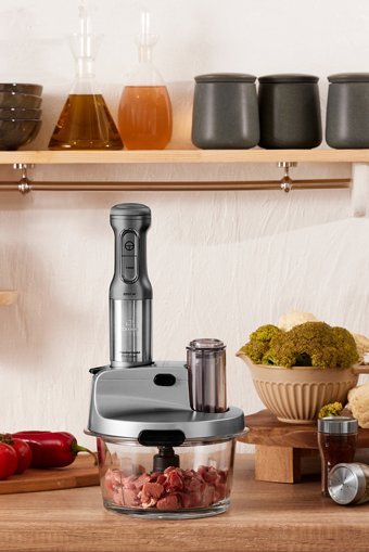 Karaca Mastermaid Prosteel 1500 ml Buz Kırıcılı 6 Bıçaklı Blender Gri