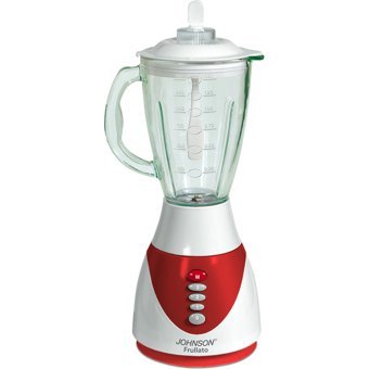 Johnson Frullate Maxi 1500 ml Cam Hazneli Turbolu 4 Bıçaklı Tekli Sürahili Blender Kırmızı