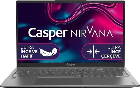 Casper Nirvana X600.1235-8U00X-G-F Harici Intel Iris Xe Graphics Eligible Intel Core i5 1235U 8 GB Ram 250 GB SSD 15.6 inç Full HD FreeDos Laptop