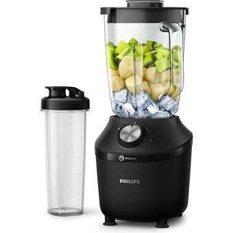 Philips Problend Smoothie 2000 ml Cam Hazneli Buz Kırıcılı Turbolu 6 Bıçaklı Kişisel İkili Smoothie Blender Siyah