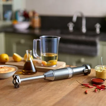 Kitchenaid Artisan Cordless 1000 ml Plastik Hazneli Turbolu 4'lü Mini El Blender Siyah