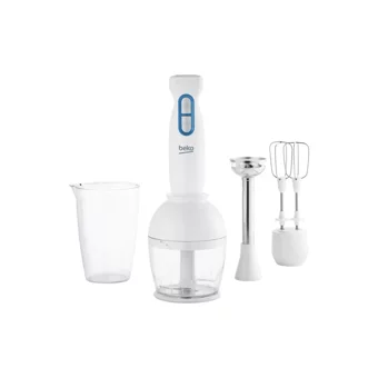 Beko Bkk 2156 900 ml Plastik Hazneli Çift Bıçaklı 3'lü Blender Seti Beyaz