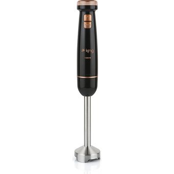 King Boden Plastik Hazneli Turbolu 4 Bıçaklı Tekli Blender Seti Siyah