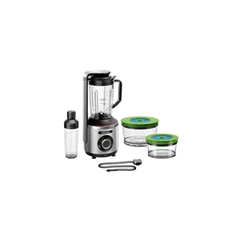 Bosch MMBV625M 1500 ml Plastik Hazneli Çift Bıçaklı Tekli Smoothie Blender Gri