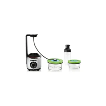 Bosch MMBV625M 1500 ml Plastik Hazneli Çift Bıçaklı Tekli Smoothie Blender Gri