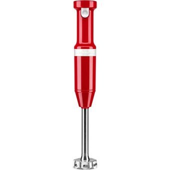 Kitchenaid Cordless 500 ml Plastik Hazneli 4 Bıçaklı Tekli Mini El Blender Kırmızı