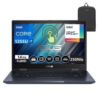 Asus Expertbook B3402FBA-EC0391 EC039115 Harici Intel Iris Xe Graphics Eligible Intel Core i7 1255U 16 GB Ram 1 TB SSD 14 inç Full HD Windows 11 Home Dokunmatik 2'si 1 Arada Laptop + Weblegelsin Çanta