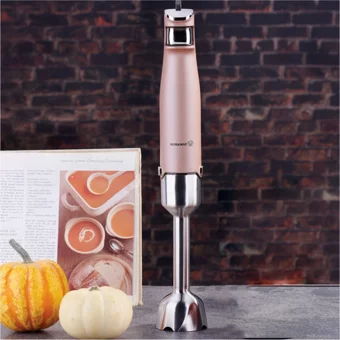 Korkmaz Performix 1000 ml Plastik Hazneli 4 Bıçaklı Tekli Mini Çubuk Blender Pembe