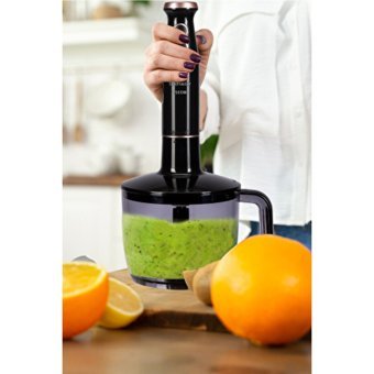 Goldmaster Bestmax 1500 ml Plastik Hazneli Turbolu 4 Bıçaklı 4'lü Blender Seti Siyah