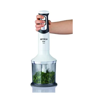 Arnica Diva GH21590 1100 ml Plastik Hazneli Turbolu Çift Bıçaklı 3'lü Blender Seti Beyaz