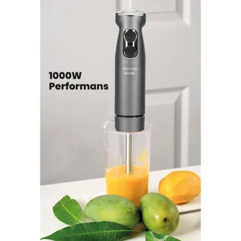 Goldmaster Maximix Turbolu 4 Bıçaklı Tekli El Blender Antrasit
