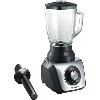 Bosch MMB65G5M 1500 ml Plastik Hazneli Buz Kırıcılı Çift Bıçaklı Tekli Sürahili Blender Inox