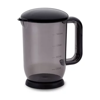 Korkmaz Mia Mega 1500 ml Plastik Hazneli 4 Bıçaklı 4'lü Blender Seti Siyah