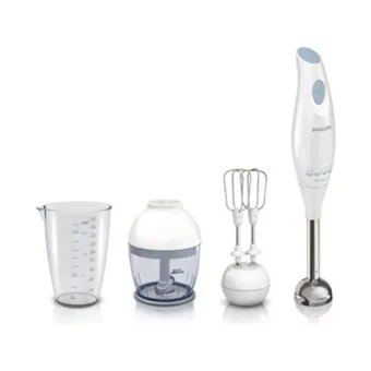 Philips 800 ml Plastik Hazneli Çift Bıçaklı Tekli Mini Çubuk Blender Beyaz