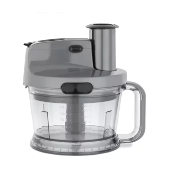 Fakir Mr Chef Quadro 1500 ml Plastik Hazneli Turbolu 4 Bıçaklı 4'lü Blender Seti Gri