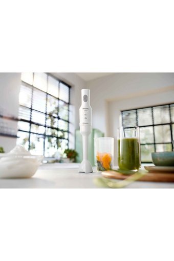 Philips 500 ml Plastik Hazneli Turbolu Çift Bıçaklı 4'lü Mini El Blender Beyaz