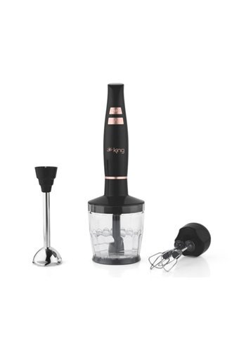 King Holger 800 ml Plastik Hazneli Turbolu Blender Seti Beyaz
