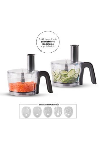 Karaca Mastermaid Power Multifunctional 1500 ml Plastik Hazneli 4 Bıçaklı 10'lu Blender Seti Kırmızı