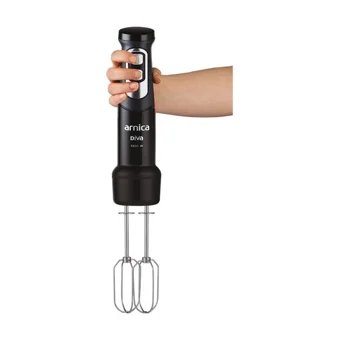 Arnica Diva GH21595 1100 ml Plastik Hazneli Turbolu Çift Bıçaklı 3'lü Blender Seti Beyaz