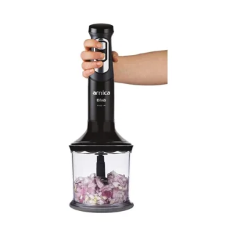 Arnica Diva GH21595 1100 ml Plastik Hazneli Turbolu Çift Bıçaklı 3'lü Blender Seti Beyaz