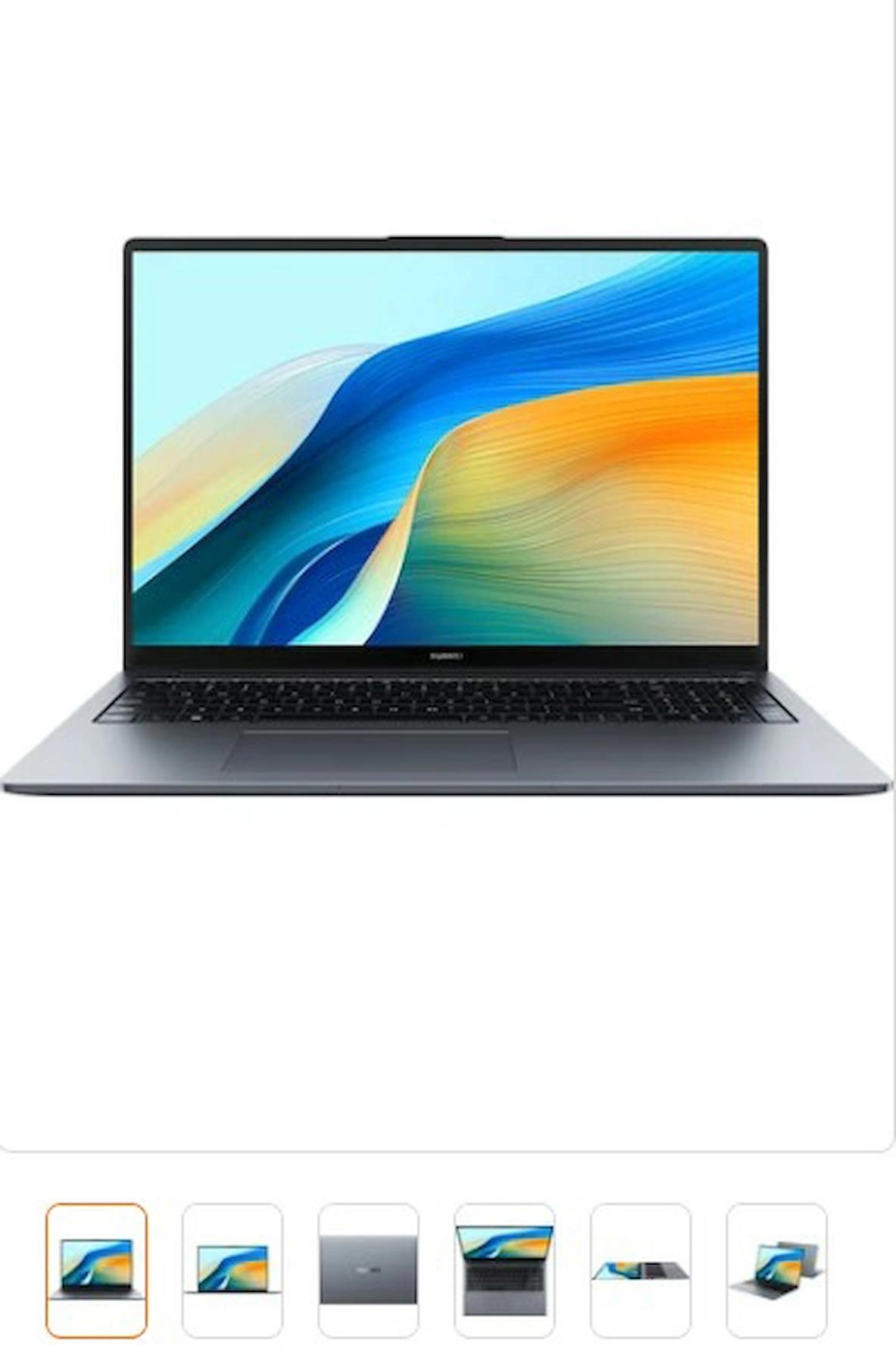 Huawei Matebook D16 2024 Harici Intel UHD Graphics Intel Core i5 12450H 8 GB Ram 512 GB SSD 16 inç Full HD FreeDos Laptop