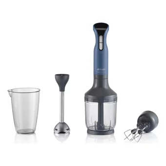 Arzum Prostick AR1016 750 ml Plastik Hazneli Turbolu Çift Bıçaklı 3'lü Blender Seti Derin Mavi