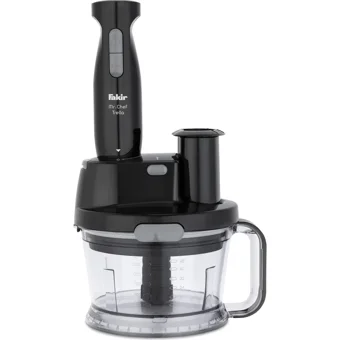 Fakir Mr Chef Trella 1500 ml Buz Kırıcılı Turbolu 4 Bıçaklı 3'lü Blender Seti Siyah