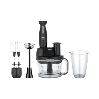 Fakir Mr Chef Trella 1500 ml Buz Kırıcılı Turbolu 4 Bıçaklı 3'lü Blender Seti Siyah
