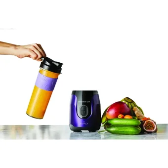 Karaca Blendfit Go 600 ml Plastik Hazneli Buz Kırıcılı 4 Bıçaklı Kişisel Tekli Mini Smoothie Blender Mor