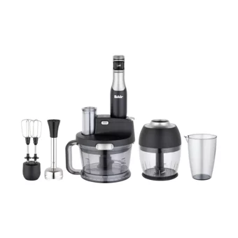 Fakir Speed Quadro 1500 ml Plastik Hazneli Turbolu 4 Bıçaklı Blender Seti Siyah