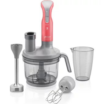 Arzum Prostick AR1048 900 ml Plastik Hazneli Turbolu Çift Bıçaklı 3'lü Blender Seti Mercan