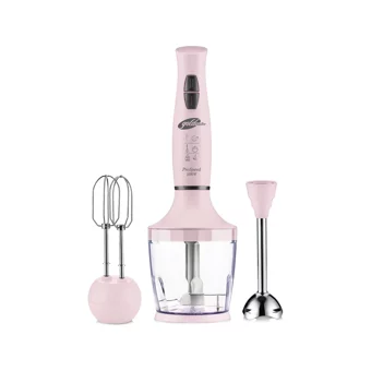 Goldmaster Prospeed 800 ml Plastik Hazneli Turbolu 3'lü Blender Seti Pembe