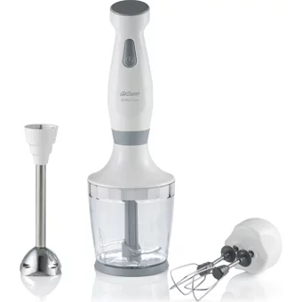 Arzum Soppa AR1010 Plastik Hazneli Çift Bıçaklı 3'lü Blender Seti Beyaz