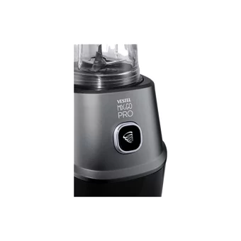 Vestel Mix & Go 600 ml Plastik Hazneli Buz Kırıcılı 4 Bıçaklı Tekli Mini Smoothie Blender Siyah