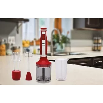 Fakir Shela 600 ml Plastik Hazneli 4 Bıçaklı 4'lü Blender Seti Kırmızı