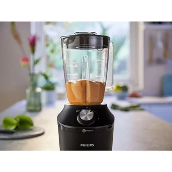 Philips Essential Advanced 500 ml Cam Hazneli Turbolu 6 Bıçaklı Tekli Smoothie Blender Siyah