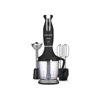 Goldmaster Badem Plastik Hazneli Tekli Blender Seti Kırmızı