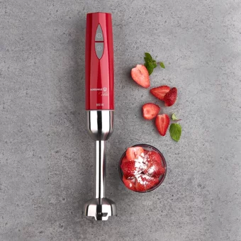 Korkmaz Vertex Mega 1250 ml Turbolu 4 Bıçaklı 4'lü Blender Seti Kırmızı