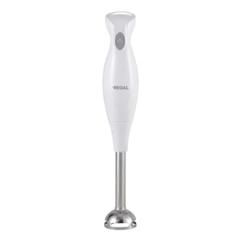 Regal Plastik Hazneli Tekli Mini El Blender Beyaz