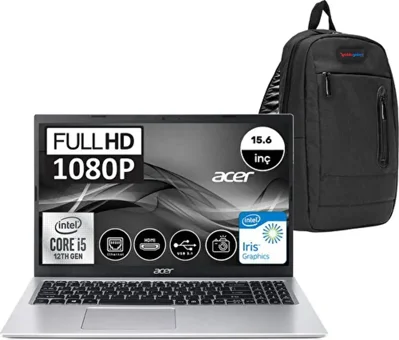 Acer Aspire 3 A315-58 Harici Intel Iris Xe Graphics Intel Core i5 1135G7 32 GB Ram 1 TB SSD 15.6 inç Full HD FreeDos Laptop + Çanta