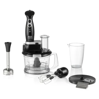 Arzum Soprano Max Multi AR1004 1500 ml Plastik Hazneli Turbolu Çift Bıçaklı 3'lü Blender Seti Siyah