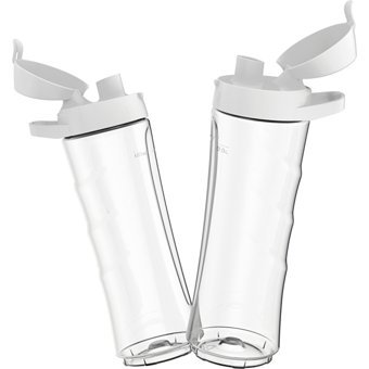 Tefal Fresh & Go 600 ml Plastik Hazneli Buz Kırıcılı 4 Bıçaklı Kişisel Tekli Mini Smoothie Blender Beyaz