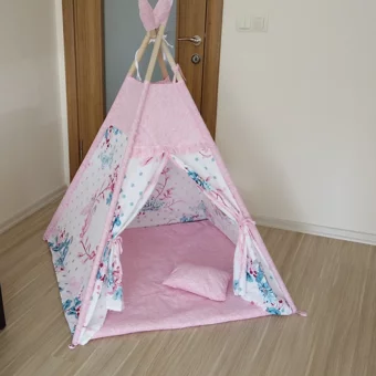 Bicili Baby 234 Üçgen Kızılderili  Oyun Çadırı Pembe