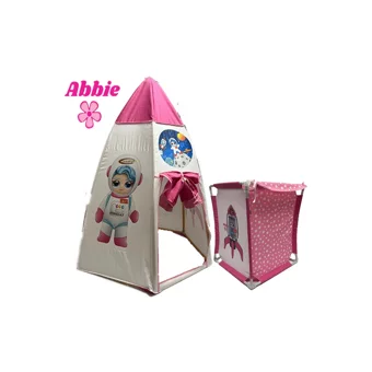 Abbie Füze Füze Unisex Uzay Oyun Çadırı Pembe