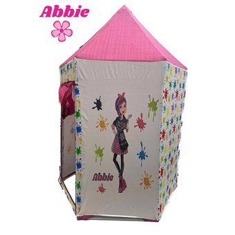 Abbie Çitlenbik Şato Füze Kız Şato Oyun Çadırı Pembe