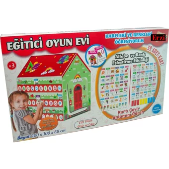 Erzi 309 Ev Unisex Eğitici Oyun Çadırı Kırmızı