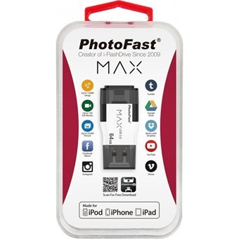 Photofast BPF-IFDMAXG264GB USB 3.0 Lightning 64 GB Flash Bellek Siyah