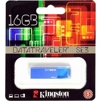 Kingston Data Traveler Se3 USB 2.0 Usb Type-A 16 GB Flash Bellek Mavi