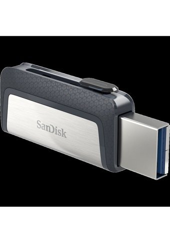 Sandisk Ultra Dual Drive Sdddc2-032G-G46 Çift Taraflı USB 3.1 Usb Type-C 32 GB Flash Bellek Siyah Gümüş