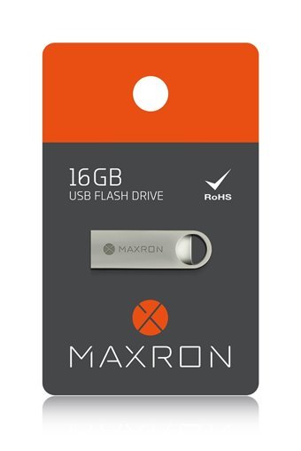 Maxron USB 2.0 Usb Type-A 16 GB Flash Bellek Gümüş